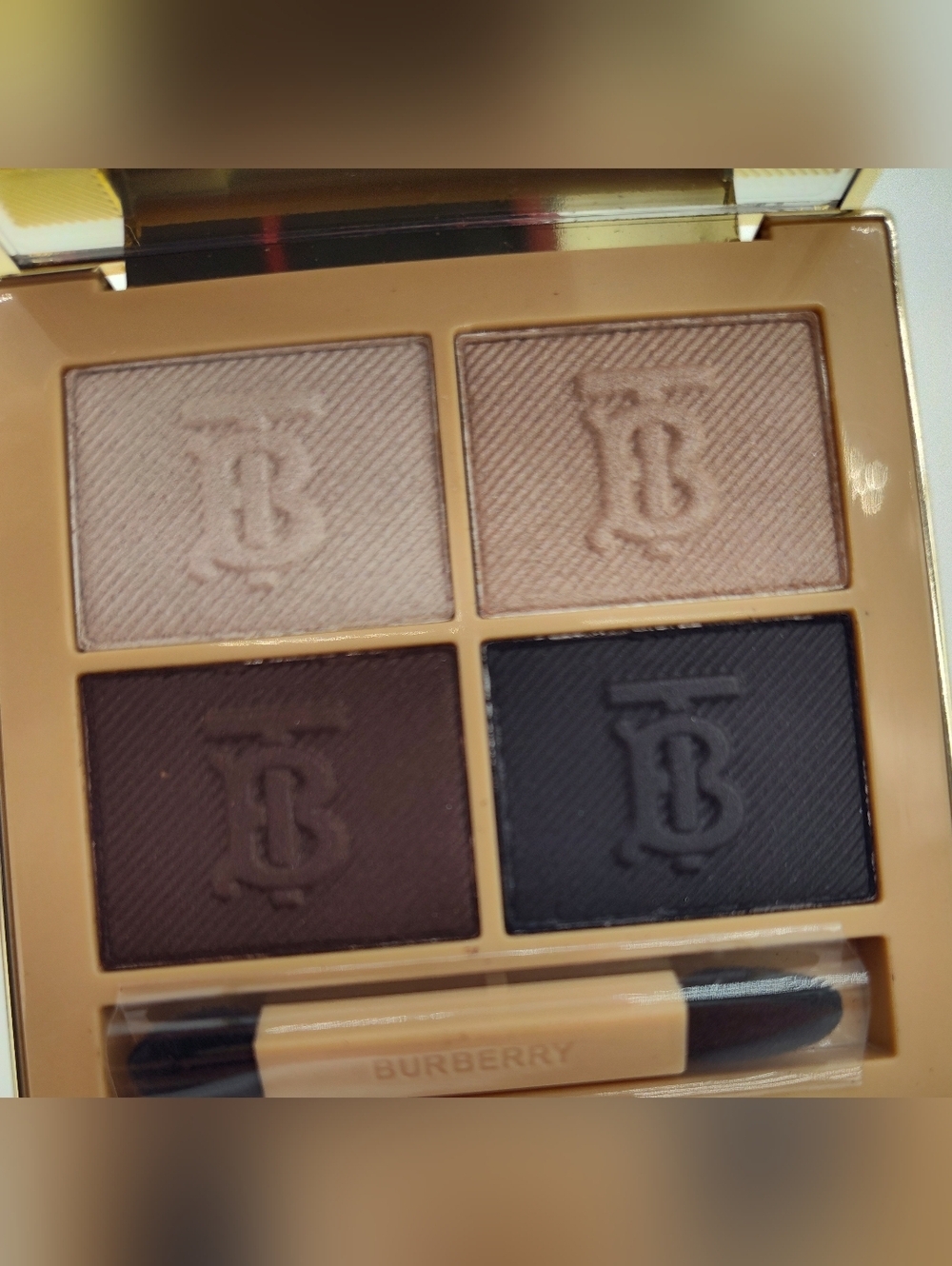 BURBERRY Eye Quad 04 Midnight Eyeshadow Palette 4 Shade Luxury Compact NIB - Picture 10 of 10